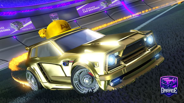 A Rocket League car design from Octy2