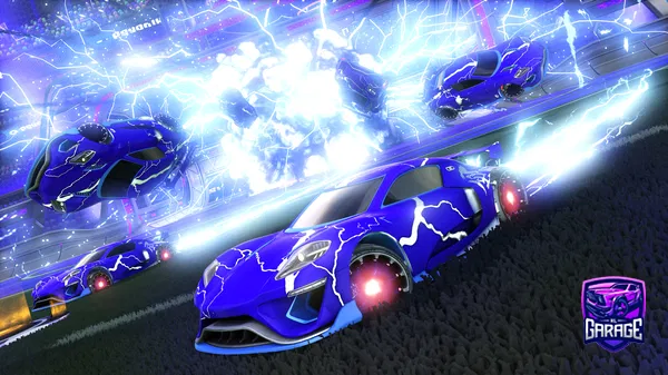 A Rocket League car design from Cosplash
