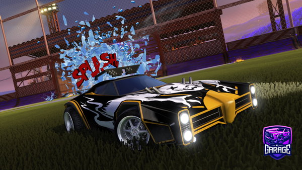 A Rocket League car design from N1CKT3T3
