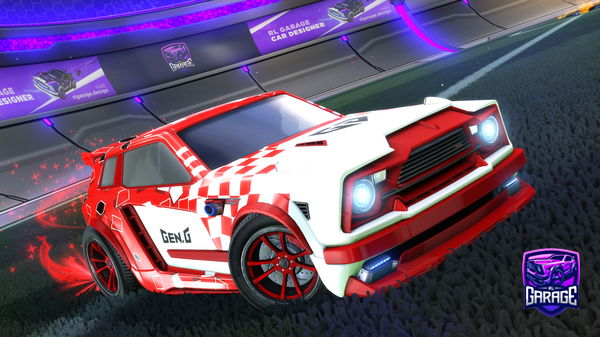 A Rocket League car design from ZebraRL_