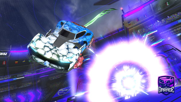 A Rocket League car design from BL4CKH0LE