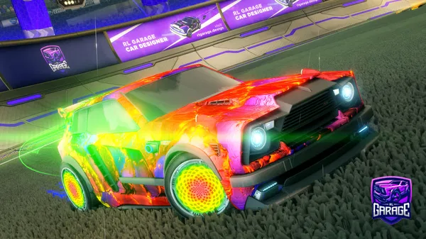 A Rocket League car design from Road-to-blk-dieci