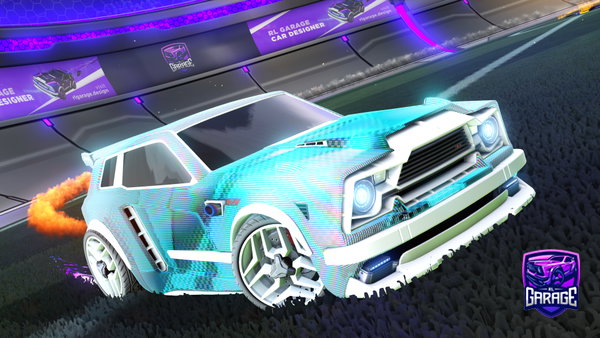 A Rocket League car design from decafshark