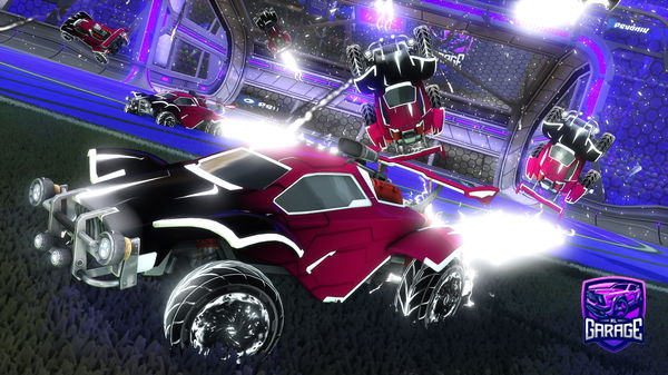 A Rocket League car design from Bidfirewarden
