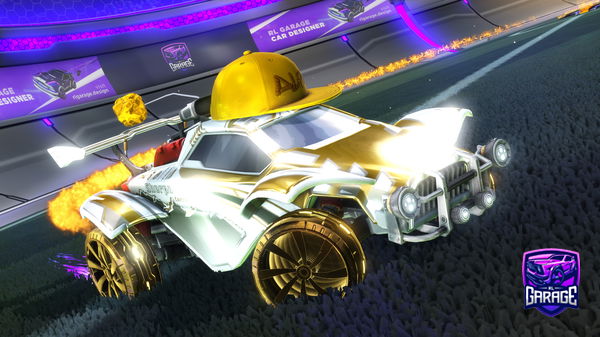 A Rocket League car design from Slippy-gold