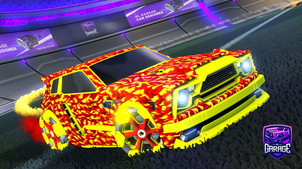 A Rocket League car design from Hotrod_hotdogs