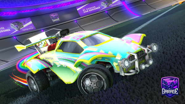 A Rocket League car design from choukrout234