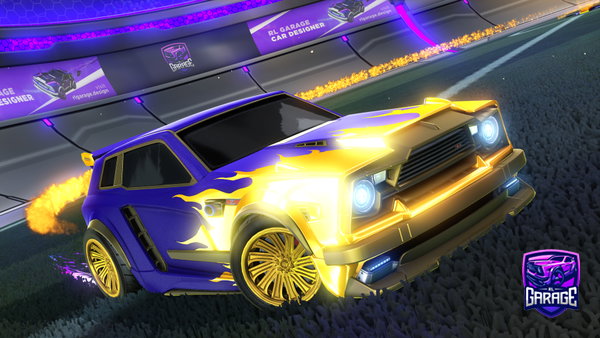 A Rocket League car design from Bussinwithrizz