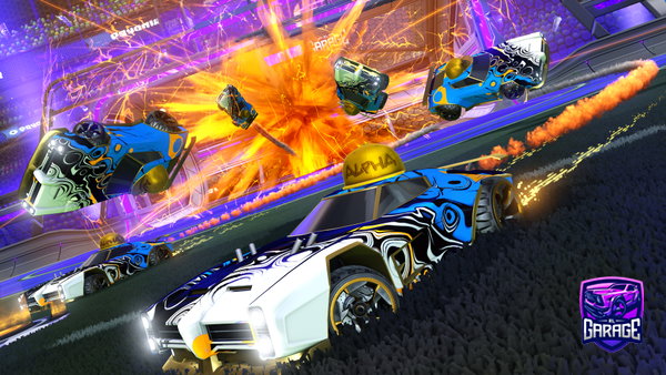 A Rocket League car design from Goldengalaxy09