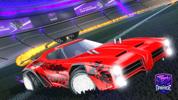 A Rocket League car design from RoadToBlkDuelingDragons