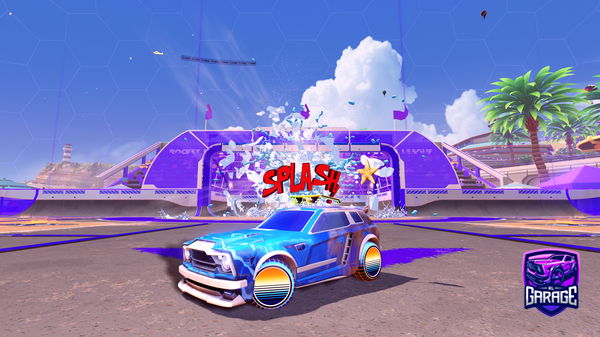 A Rocket League car design from PWR_Caribou