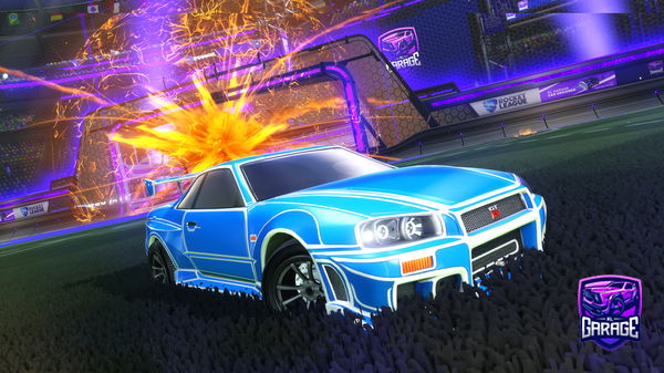 A Rocket League car design from Dbdbdfh