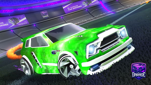 A Rocket League car design from MrWoodTTV