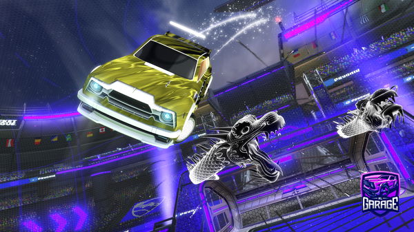 A Rocket League car design from zynxygboye