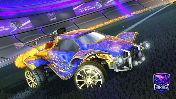 A Rocket League car design from Gabriel007zzzz