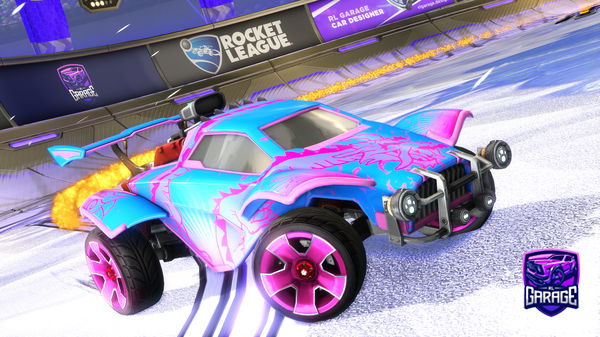 A Rocket League car design from Industryfox