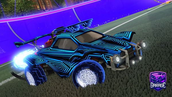 A Rocket League car design from Hamburgler