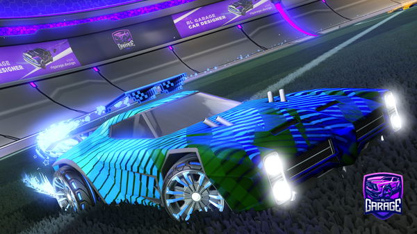 A Rocket League car design from Hamburgler