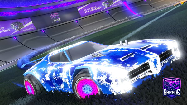 A Rocket League car design from ILikeTrains346