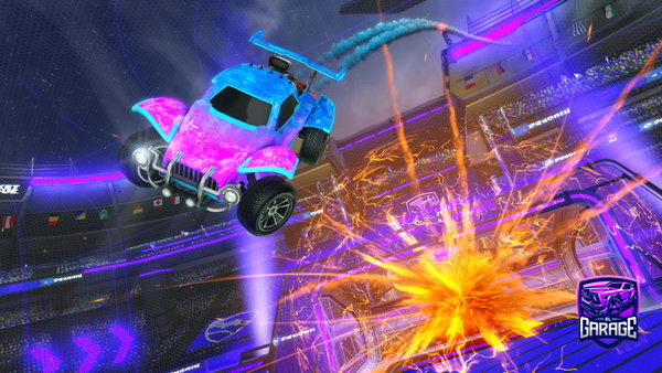 A Rocket League car design from iamahumanbean123