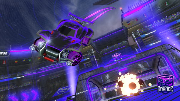 A Rocket League car design from Croument