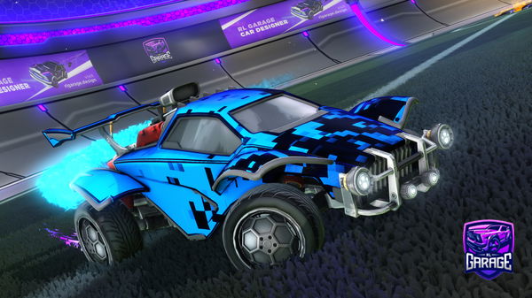 A Rocket League car design from Boatcraft