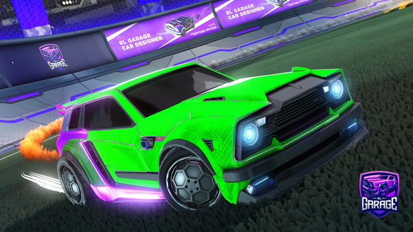 A Rocket League car design from CRYPTONSAB