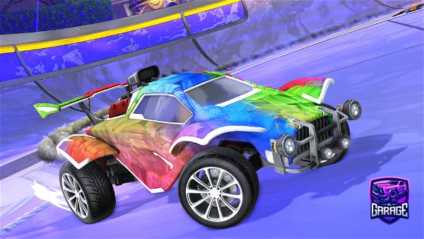 A Rocket League car design from AngryBobby
