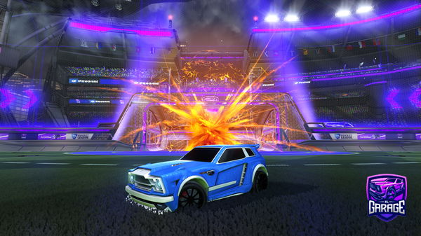 A Rocket League car design from paperzrl