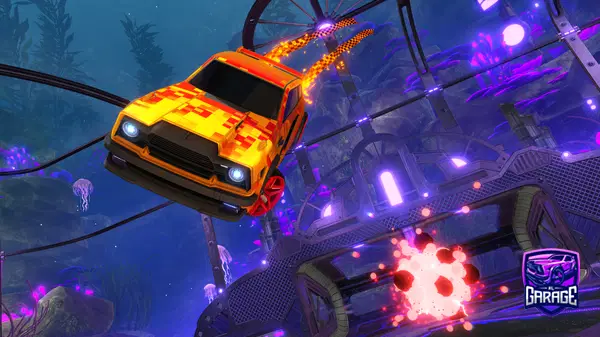 A Rocket League car design from TopBinner