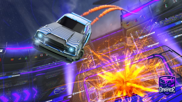 A Rocket League car design from LNG32