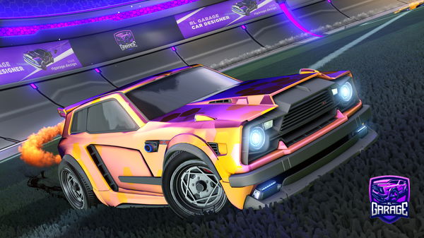 A Rocket League car design from Yarn09