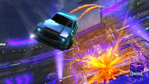 A Rocket League car design from dakotabegoated