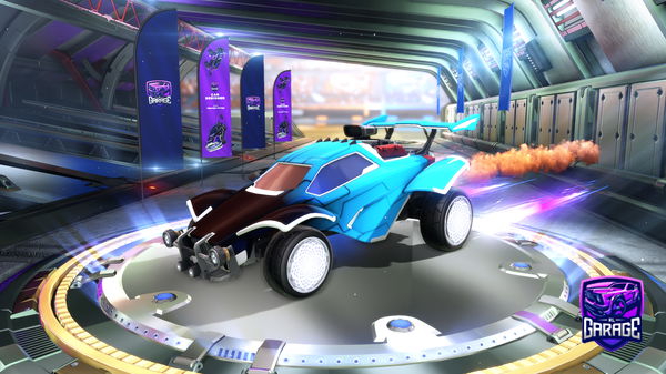 A Rocket League car design from BikerKing
