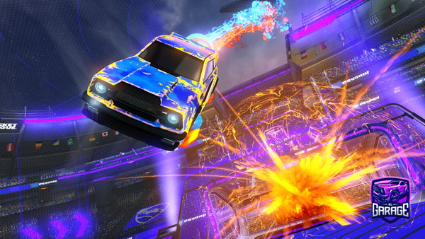 A Rocket League car design from Kotoamatsukuyomi