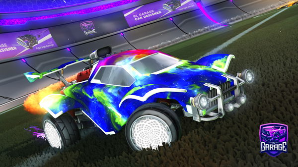 A Rocket League car design from Emrldcreeper761