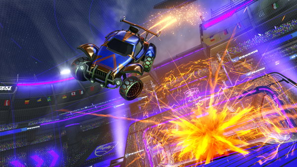 A Rocket League car design from AquaFly