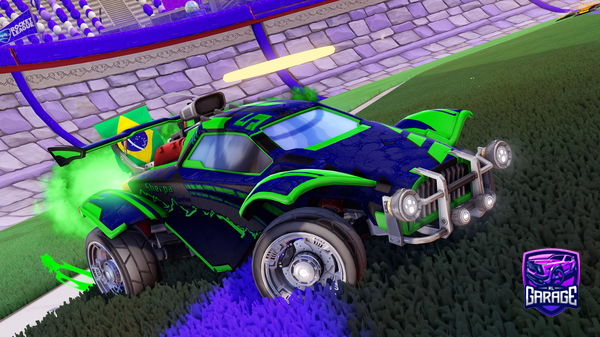 A Rocket League car design from joaogamerdbr