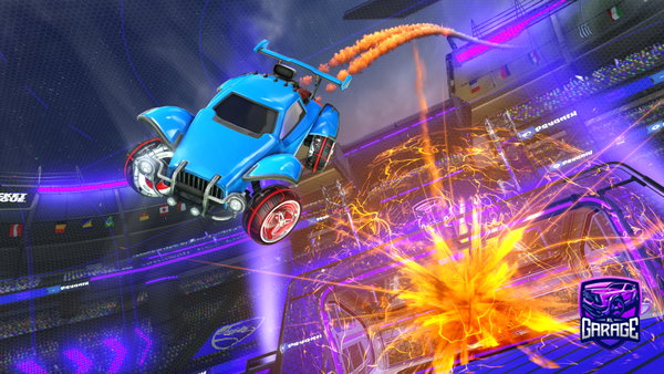 A Rocket League car design from elcanggre