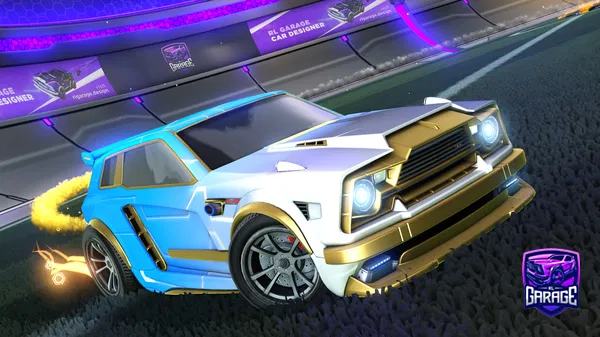 A Rocket League car design from aftique