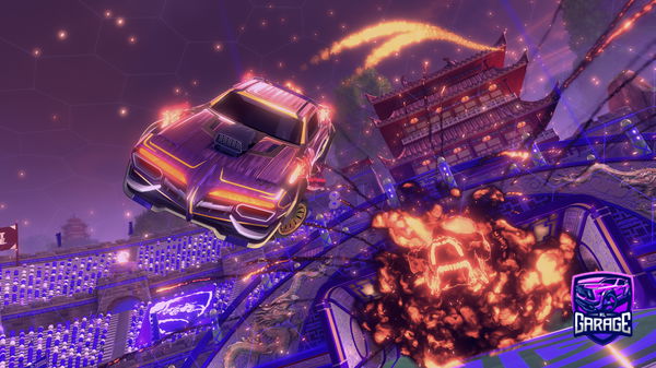 A Rocket League car design from Sp3nc3r9456