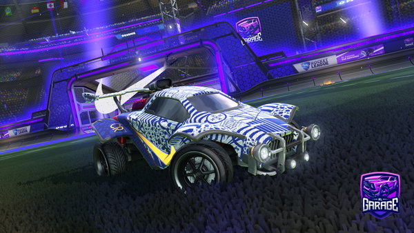 A Rocket League car design from Blanc0s