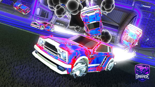 A Rocket League car design from Rowinabow
