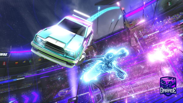 A Rocket League car design from Dragcats