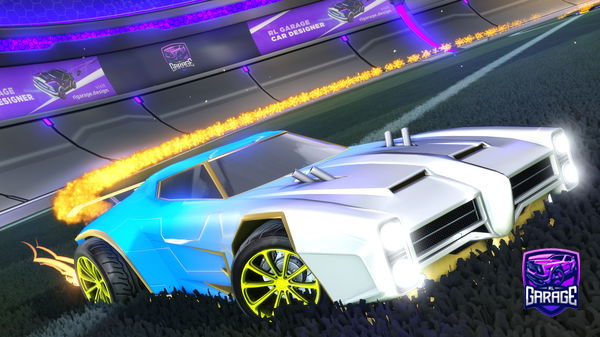 A Rocket League car design from vixty