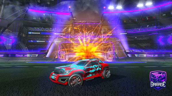 A Rocket League car design from Mnmnghv