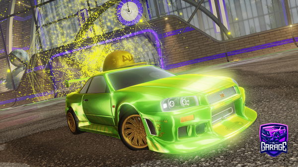 A Rocket League car design from Clapped-by-Twez
