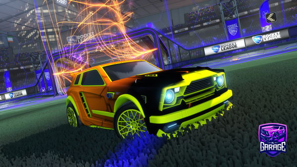 A Rocket League car design from LLyusic