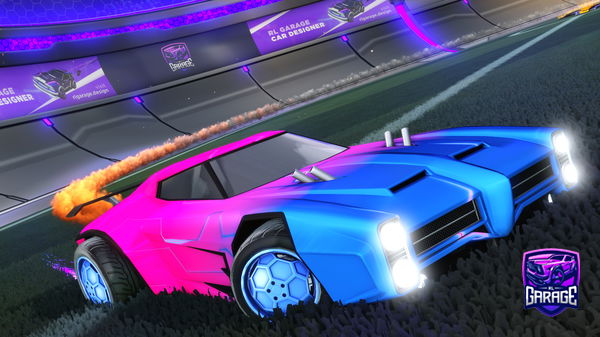 A Rocket League car design from GGSTEPBRO