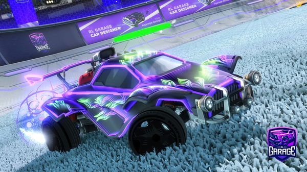 A Rocket League car design from fudmeow